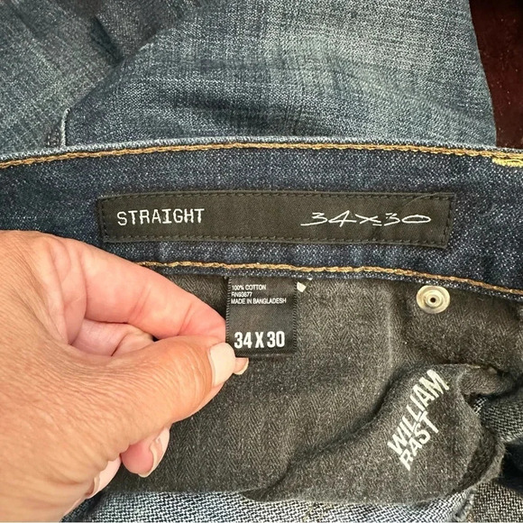 William Rast Button Fly Straight Jeans - Picture 6 of 8